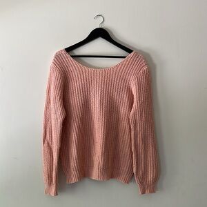 Leith rose pink sweater